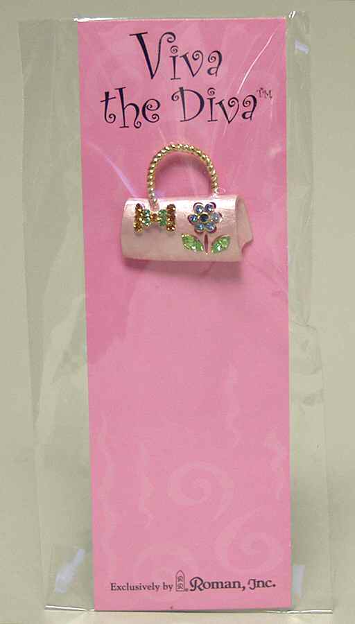 Viva the Diva Butterfly & Flower Handbag - No Box by Roman-1
