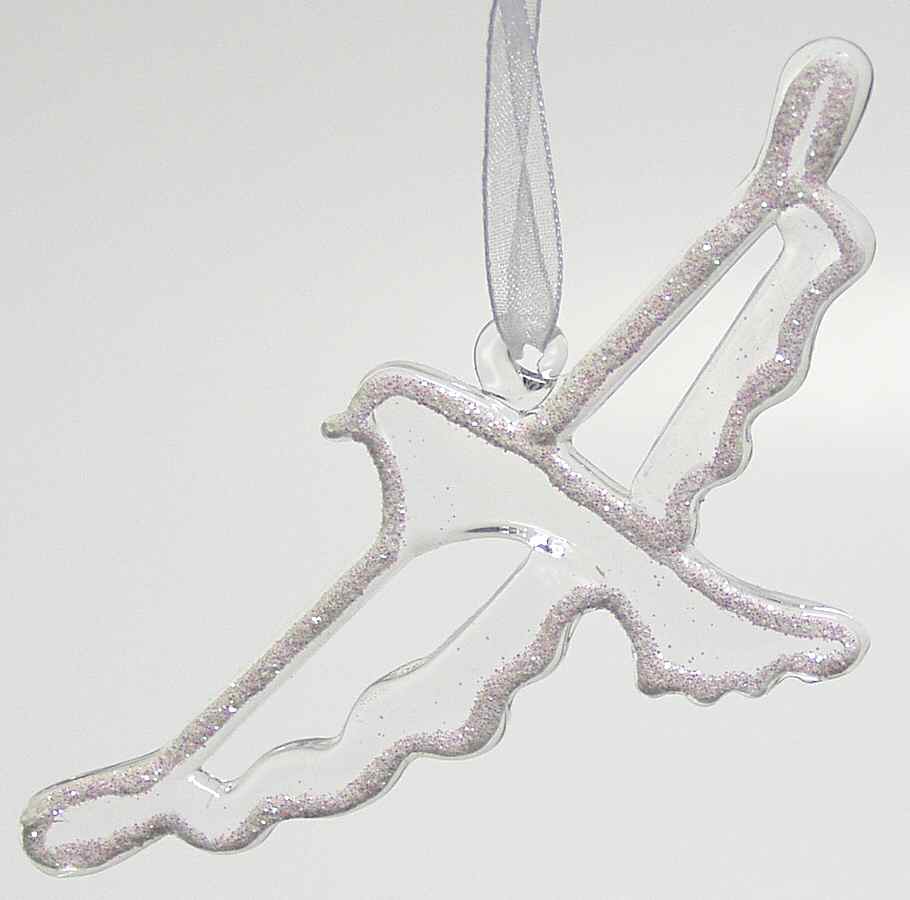 Winter Whisper Glass Dove Ornament - No Box by Roman-1