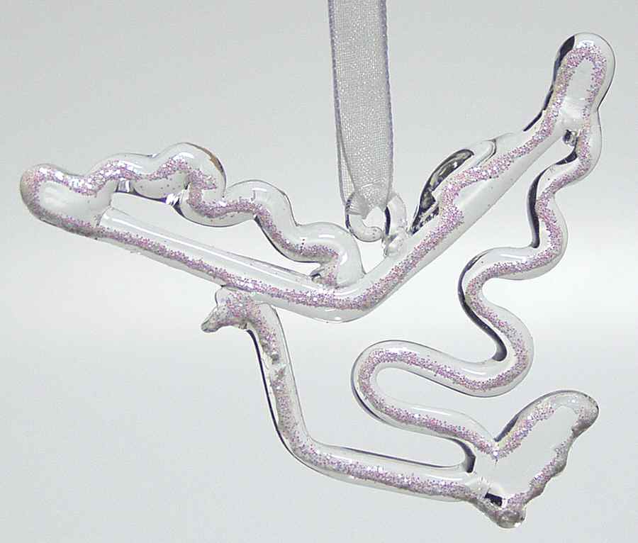 Winter Whisper Glass Dove Ornament - No Box by Roman-1