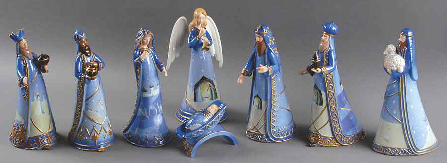 Winter Whisper Nativity Set Of 8 - Boxed by Roman-1