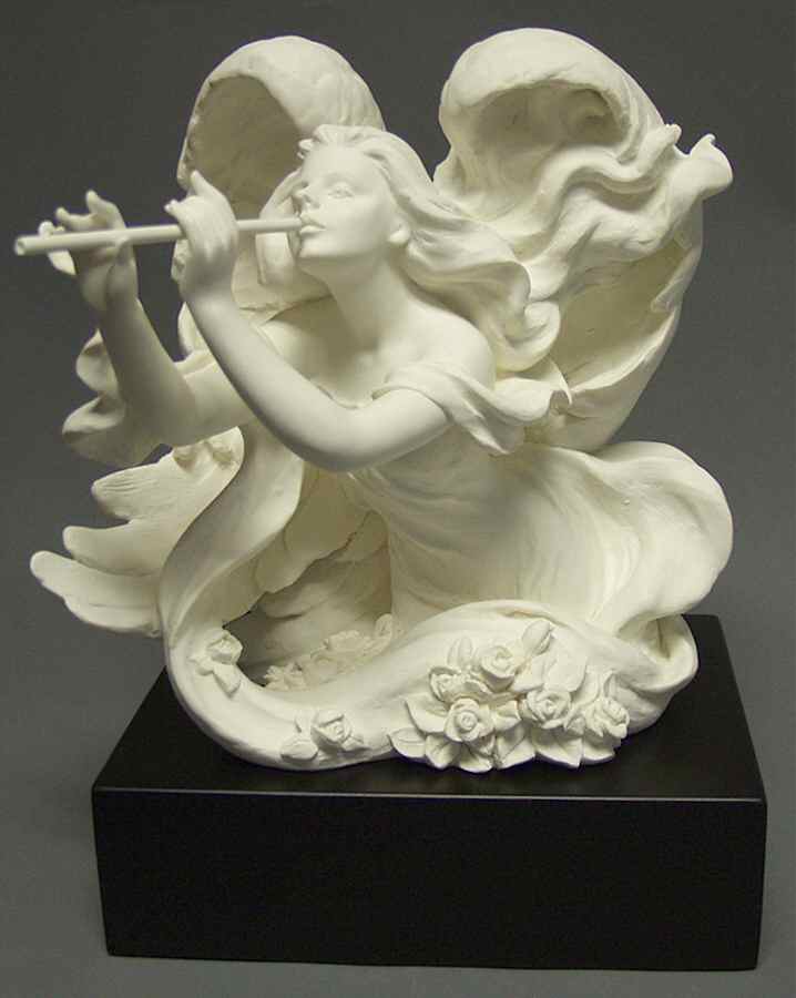 Allegro Collection Angel With Flute With Base - No Box by Roman-1