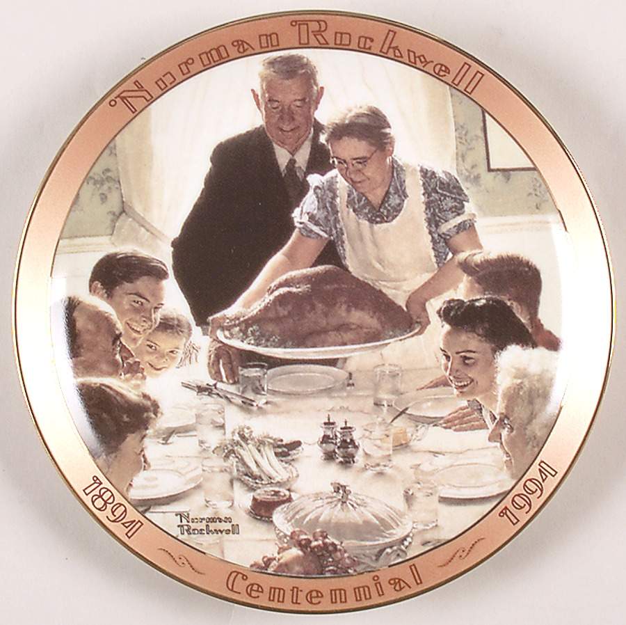 Rockwell Commemorative Stamps Freedom From Want - No Box by Rockwell Society-1