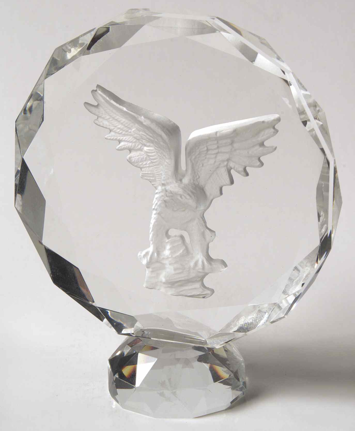 Crystalle Patriotic Eagle With Round Base - No Box by Roman-1