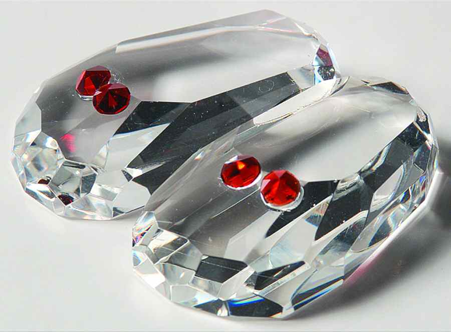 Crystalle-Birthstone Baby Shoes January - No Box by Roman-1