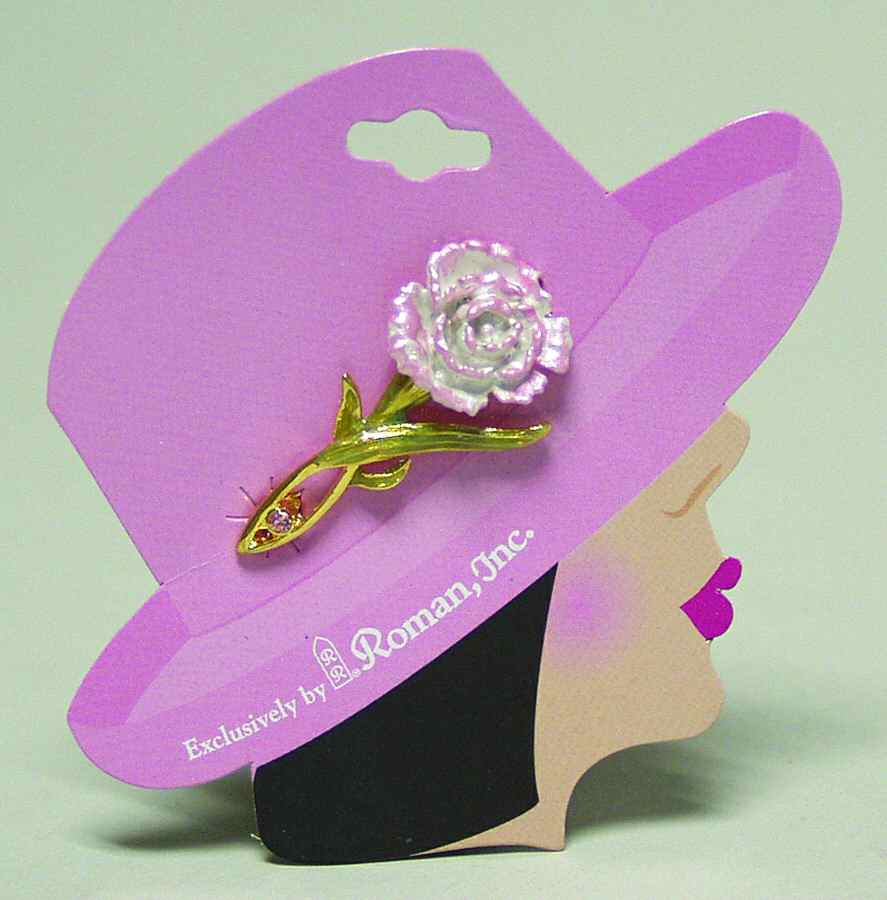 Bloomin Bonnets-Lapel Pins Carnation - No Box by Roman-1