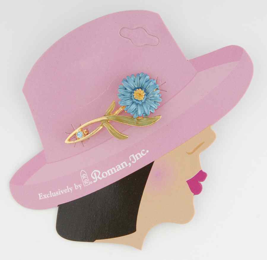 Bloomin Bonnets-Lapel Pins Aster - No Box by Roman-1