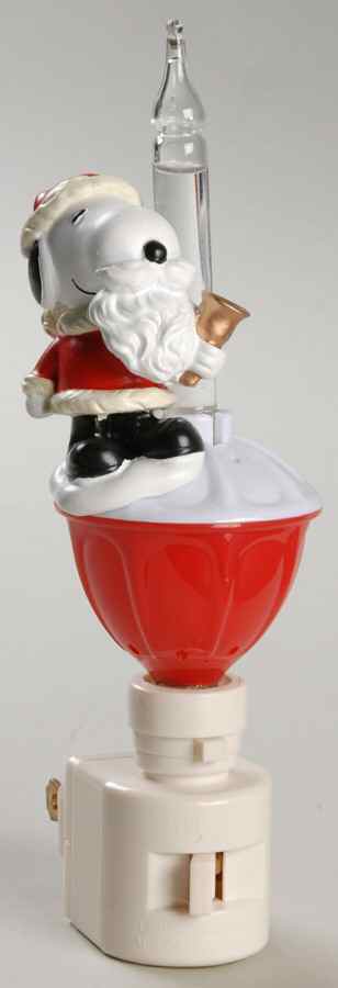 Roman Lights Night Light Snoopy Santa Bubble Light - Boxed by Roman-1