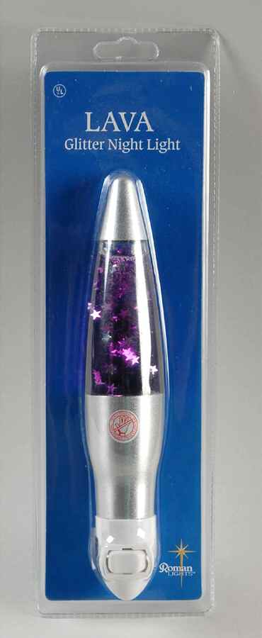 Roman Lights Night Light Lava Nite Light-Purple - Boxed by Roman-1