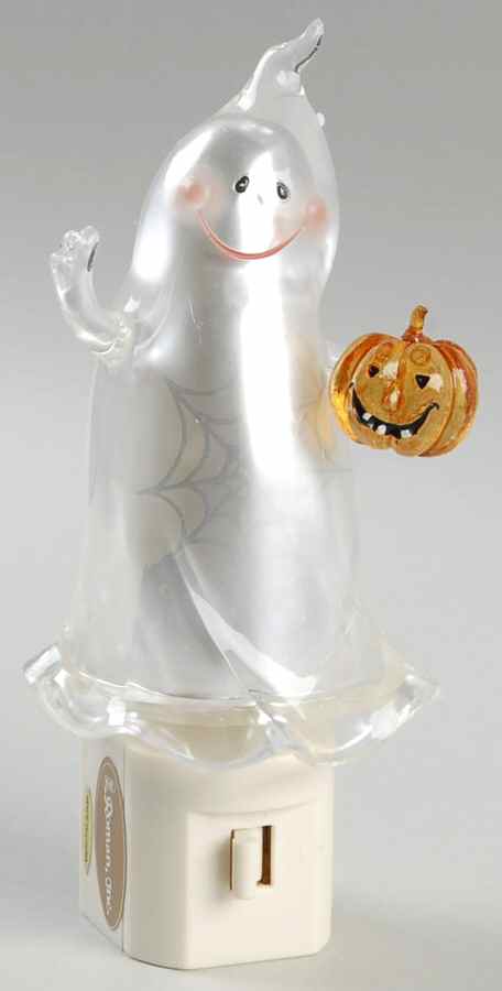 Roman Lights Night Light Ghost With Pumpkin Light - No Box by Roman-1