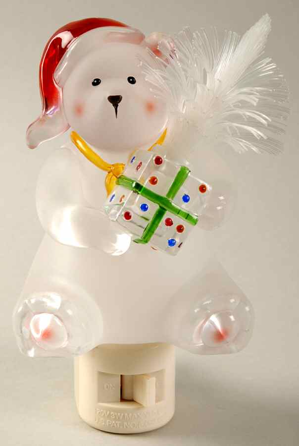 Roman Lights Night Light Bear-Fiber Optic - Boxed by Roman-1