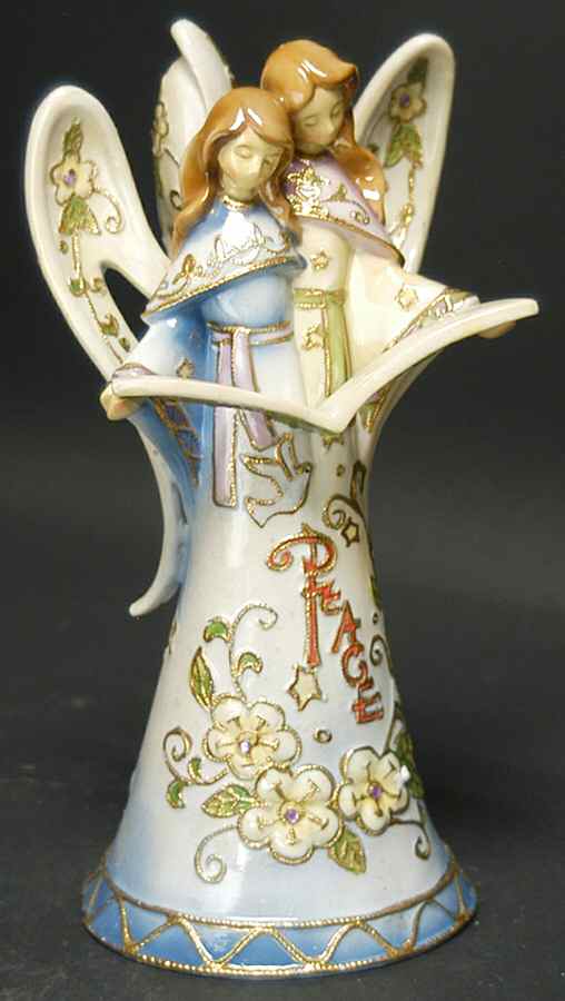 Cloisonne Collection Musical Angels-Joy To The World - Boxed by Roman-1