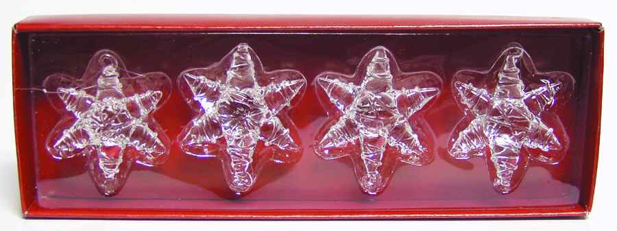Peaceful Harmony Glass Star Orn Set Of 4 - Boxed by Roman-1