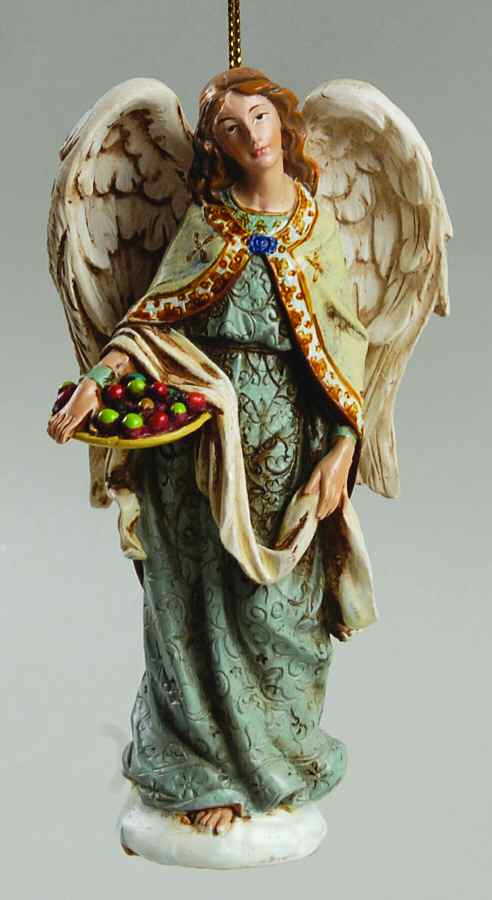 Christmas Wishes Generosity-Angel With Fruit - No Box by Roman-1