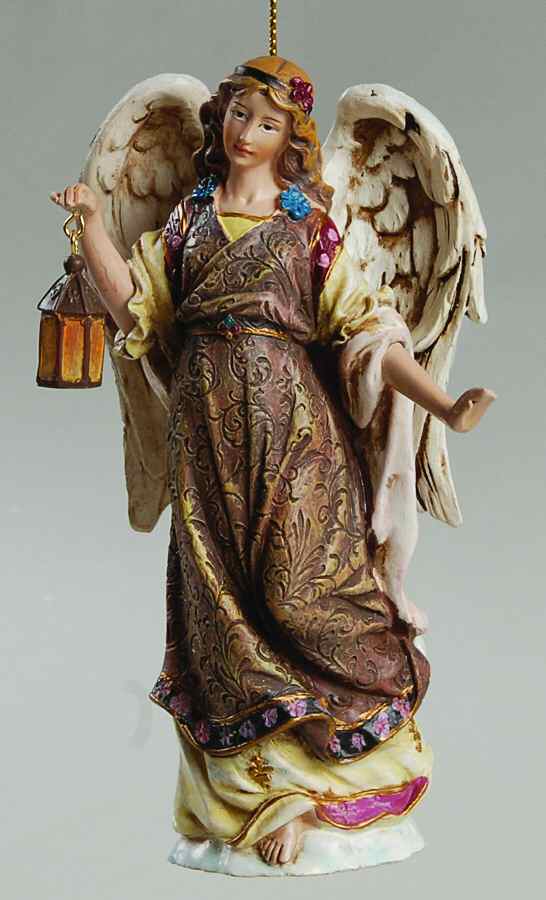 Christmas Wishes Guidance-Angel With Lantern - Boxed by Roman-1