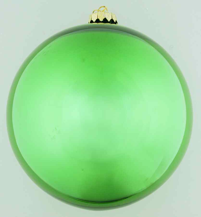Colorworks-Emerald Shiny 7" Ball Ornament - With Box by Roman-1