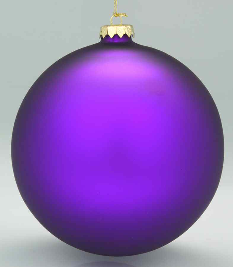 Colorworks-Soft Grape Mat 7" Ball Ornament - No Box by Roman-1