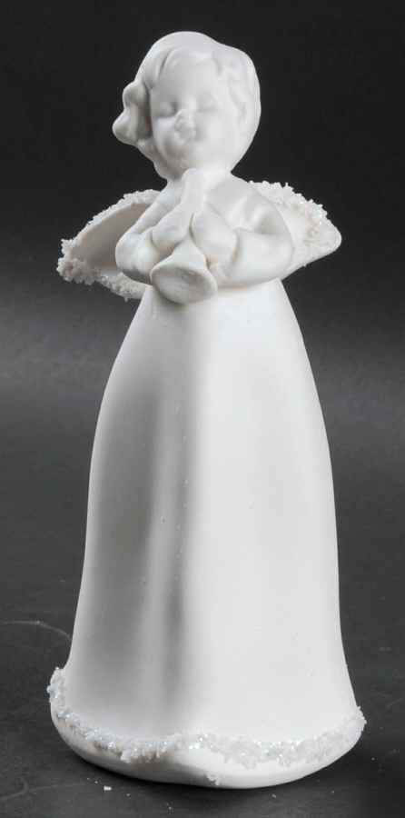 Frosty Shimmers Angel With Horn Figure - No Box by Roman-1