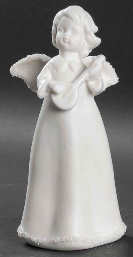 Frosty Shimmers Angel With Lute Figure - No Box by Roman-1