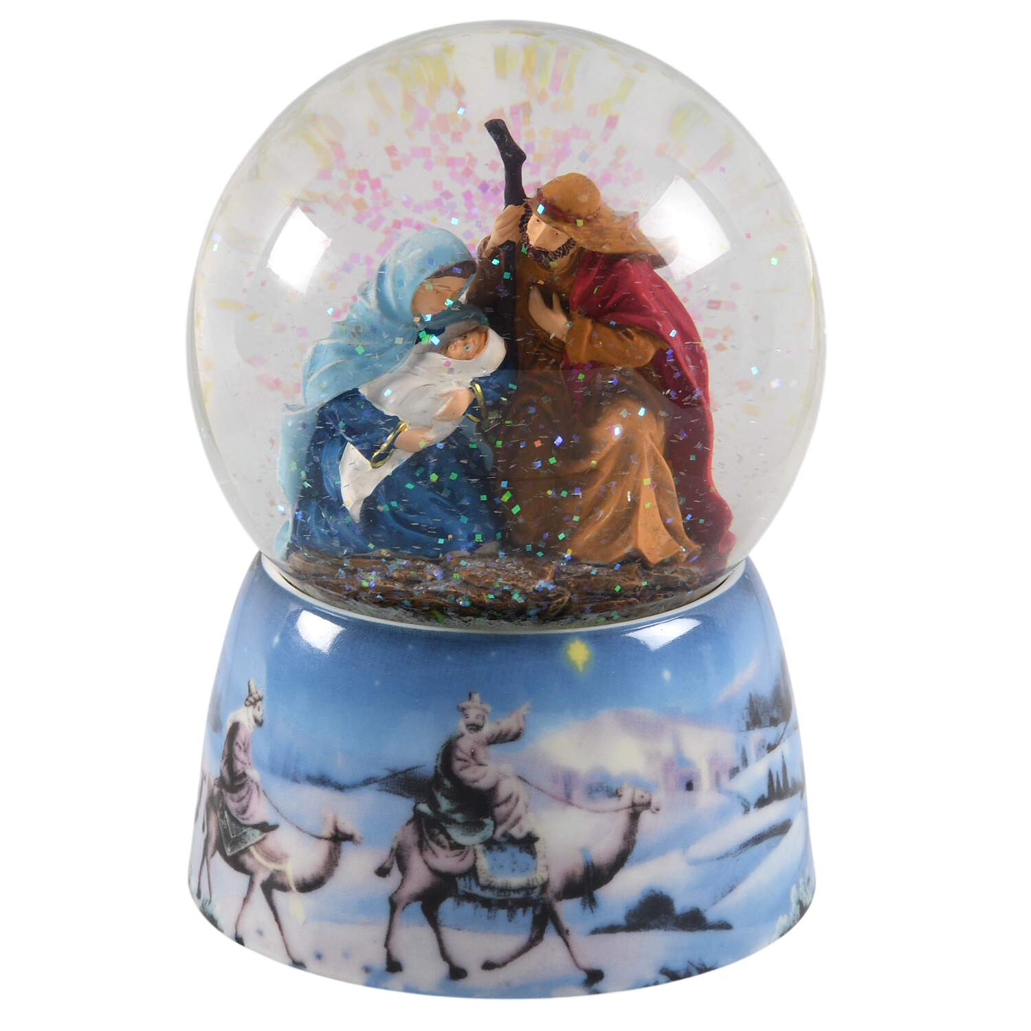 Glitterdomes Nativity- Silent Night - Boxed by Roman-1