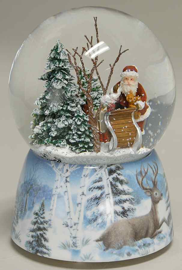 Glitterdomes Here Come's Santa Claus - No Box by Roman-1
