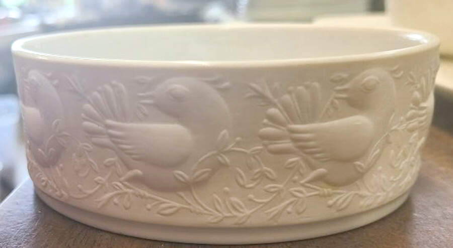 Wiinblad Giftware Embossed Round Bowl - No Box by Rosenthal - Continental-1