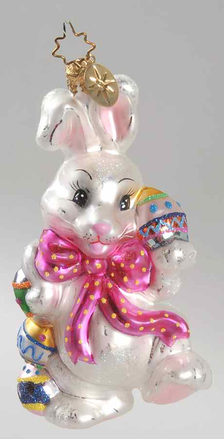 2005 Christopher Radko Ornaments Fluffbunny Egg-Toss - No Box by Christopher Radko-1