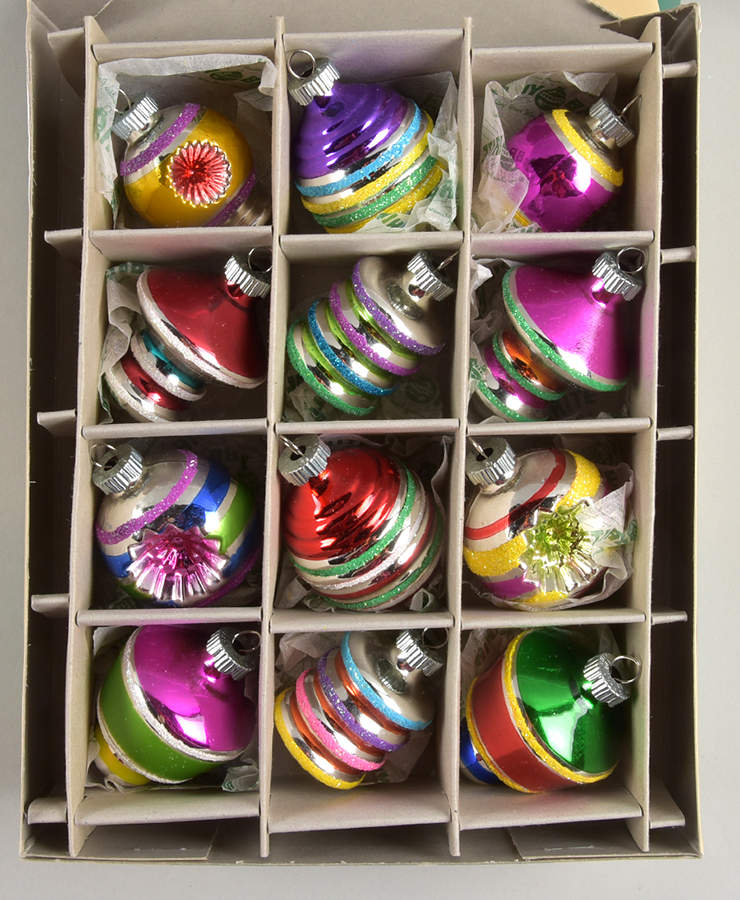 Shiny Brite Ornaments Reflectors And Forms-Mini - Boxed by Christopher Radko-1