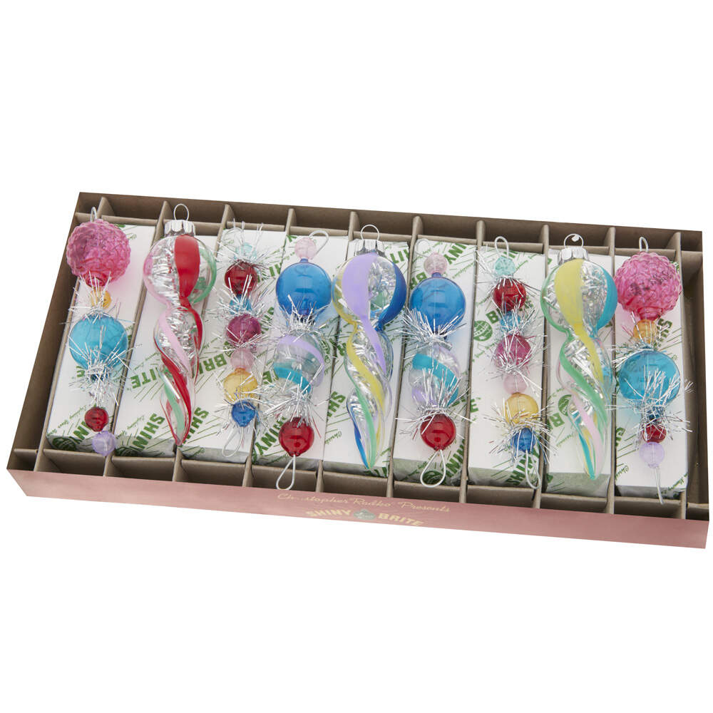 Shiny Brite Ornaments Vivid Vintage Shape Icicles - Boxed by Christopher Radko-1
