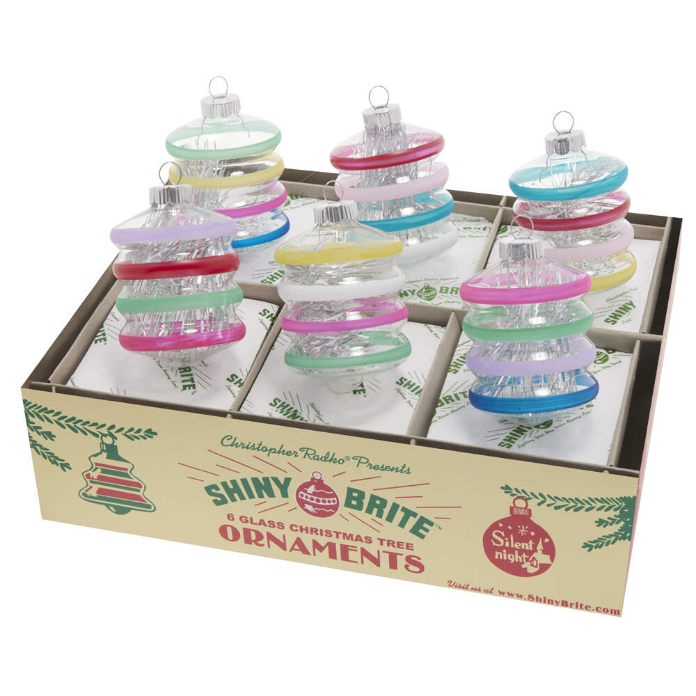 Shiny Brite Ornaments Decorated Lanterns-Vivid Vintage - Boxed by Christopher Radko-1