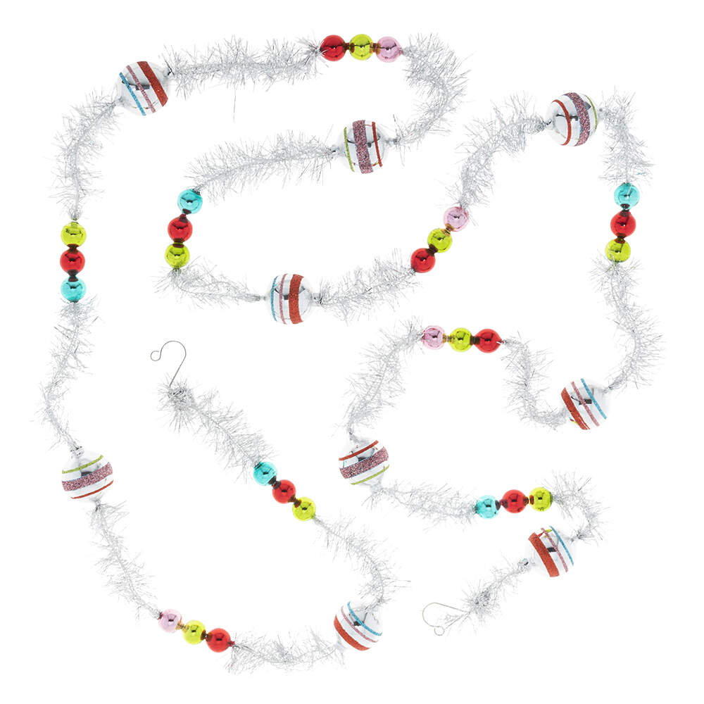 Shiny Brite Ornaments Tinsel Garland Festive Fete - Boxed by Christopher Radko-1