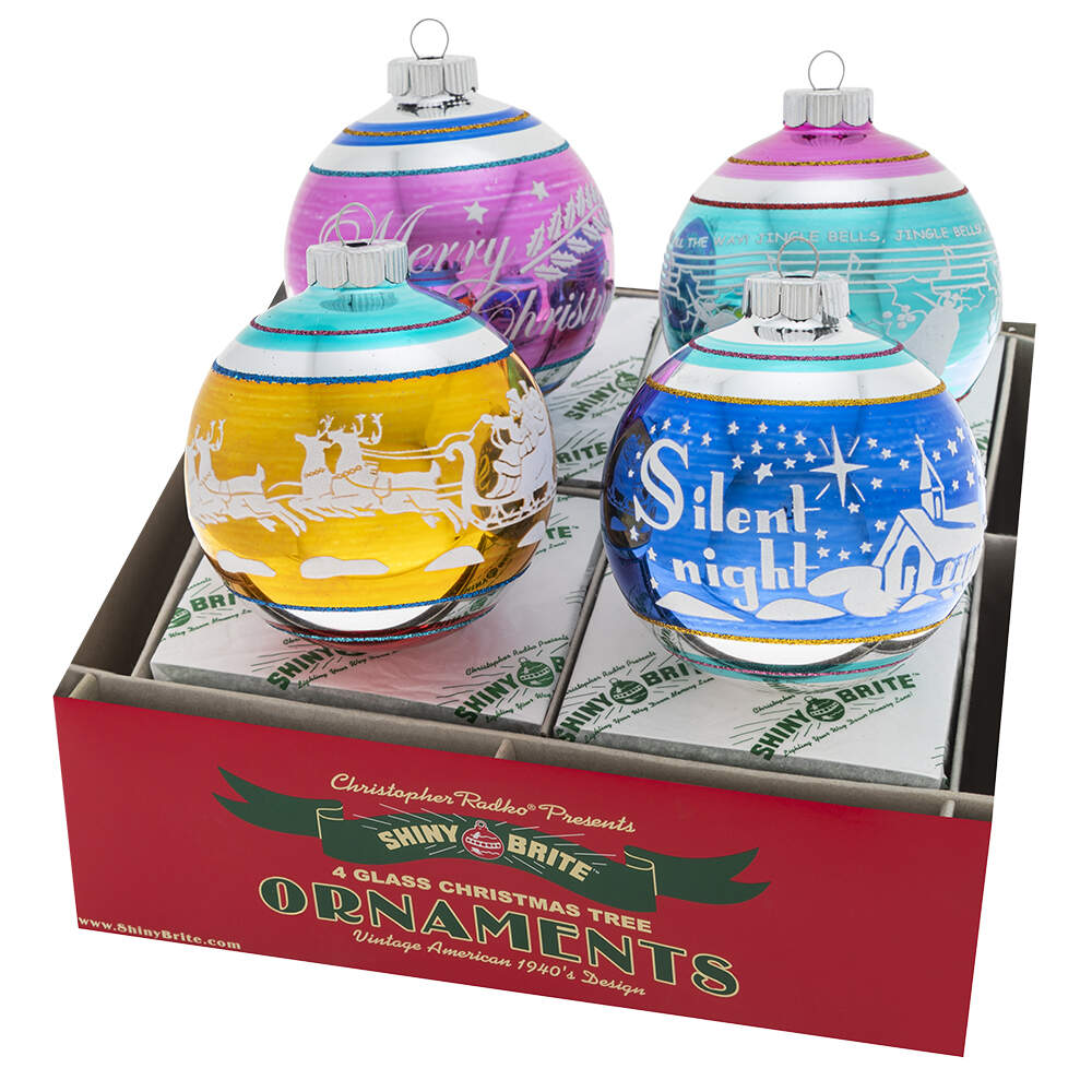 Shiny Brite Ornaments Signatiure Flocked Christmas Confetti  - Boxed by Christopher Radko-1