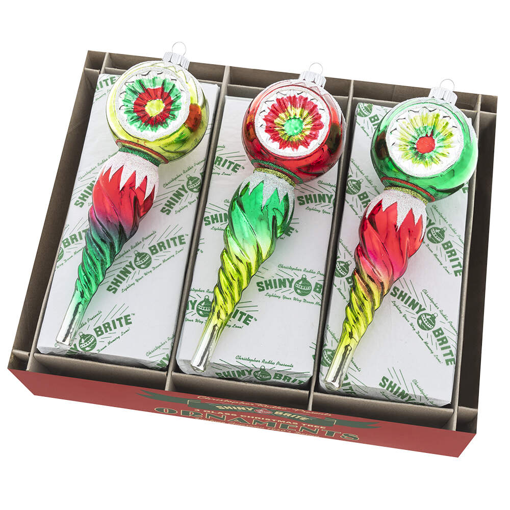 Shiny Brite Ornaments Reflector Icicles Holiday Splendor - Boxed by Christopher Radko-1