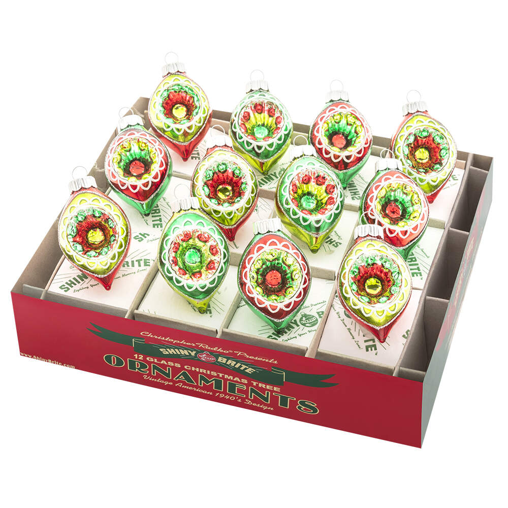 Shiny Brite Ornaments Dec Reflector Tulips Holiday Splendor - Boxed by Christopher Radko-1