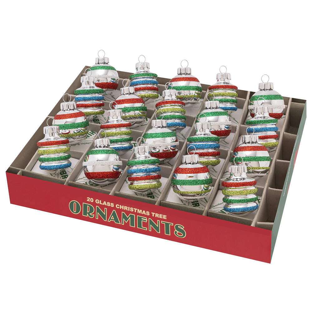 Shiny Brite Ornaments Shapes & Rounds-Holiday Splendor - Boxed by Christopher Radko-1