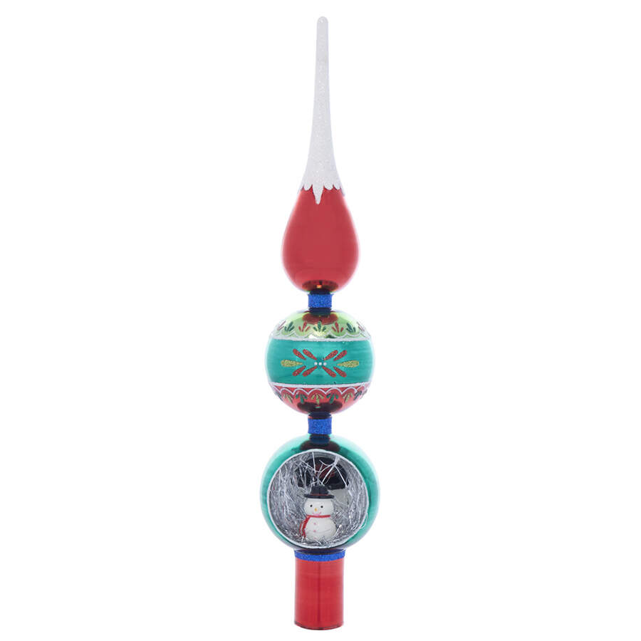 Shiny Brite Ornaments Holiday Scene Finial-Holiday Splendor - Boxed by Christopher Radko-1