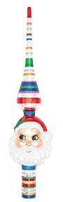 Shiny Brite Ornaments Santa Finial-Christmas Confetti - Boxed by Christopher Radko-1
