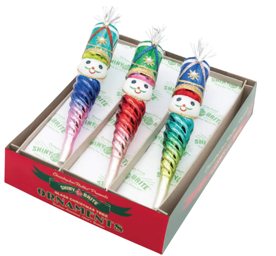 Shiny Brite Ornaments Nutcracker Icicles-Christmas Confetti - Boxed by Christopher Radko-1
