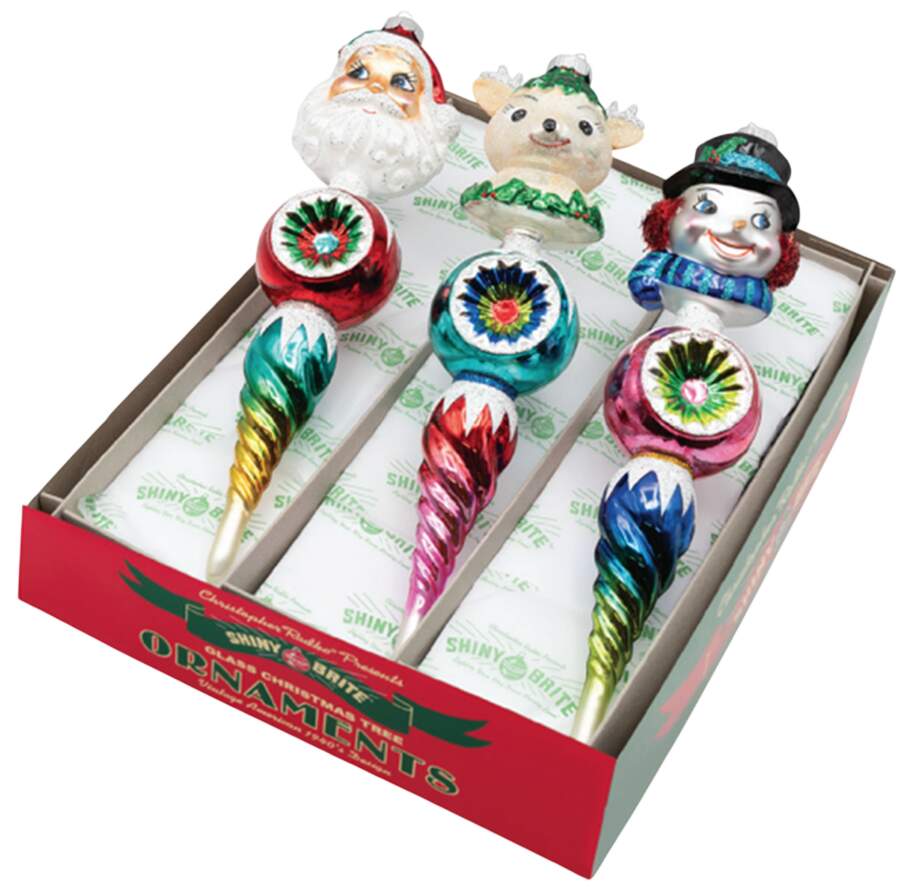 Shiny Brite Ornaments Figures Rounds-Christmas Confetti - Boxed by Christopher Radko-1