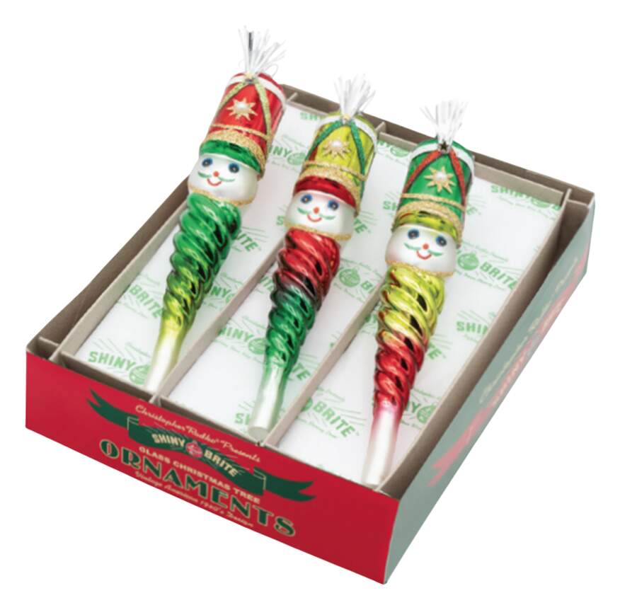 Shiny Brite Ornaments Nutcracker Icicles-Holiday Splendor - Wtih Box Bx385 by Christopher Radko-1