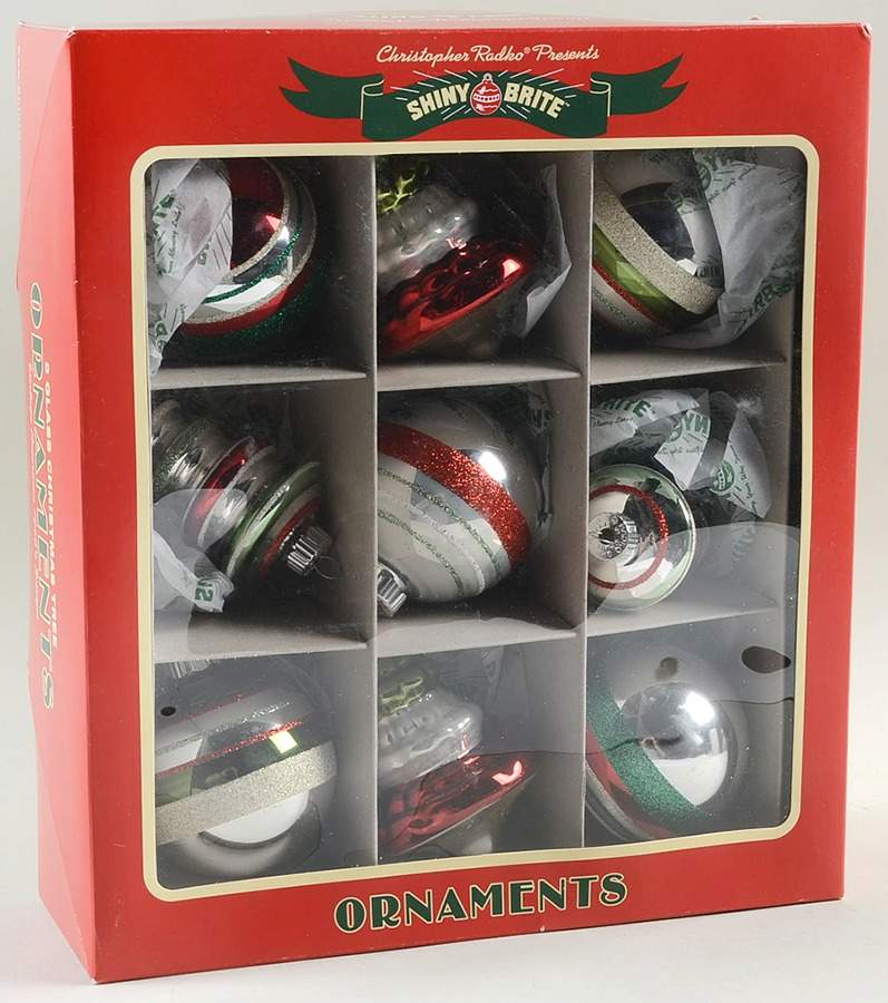 Shiny Brite Ornaments Large Orn Multi Shape - Boxed by Christopher Radko-1