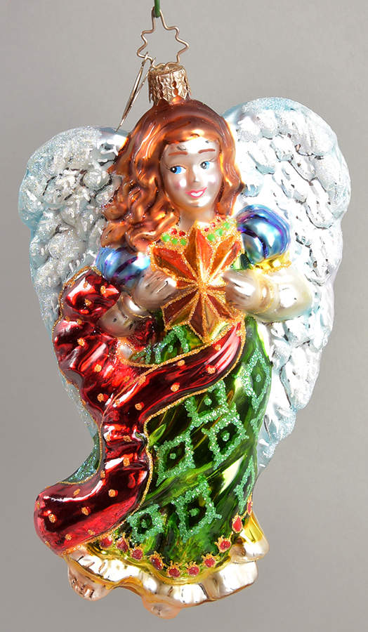 2006 Christopher Radko Ornaments Angel-With Radko Star-Red Ribbon - No Box by Christopher Radko-1