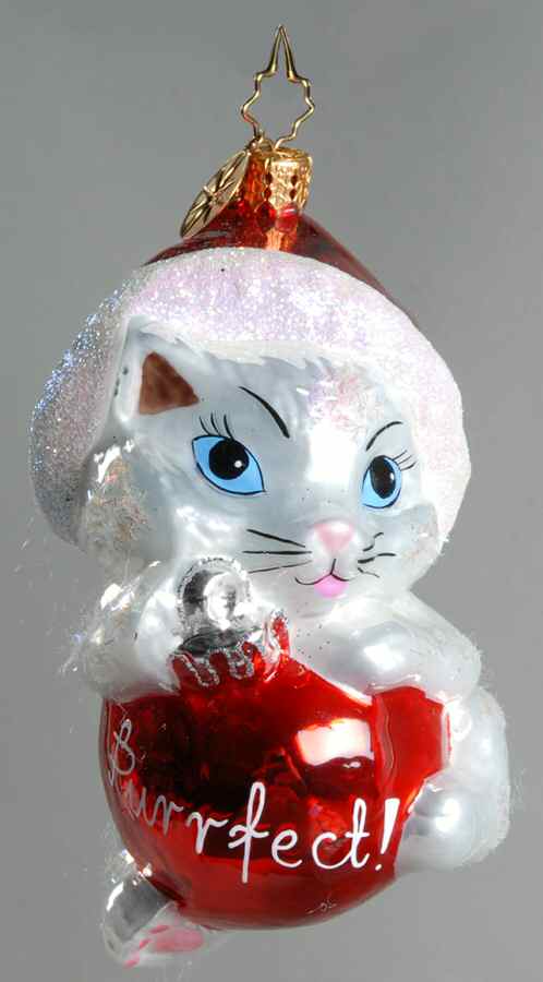 2006 Christopher Radko Ornaments Meowy Message - No Box by Christopher Radko-1