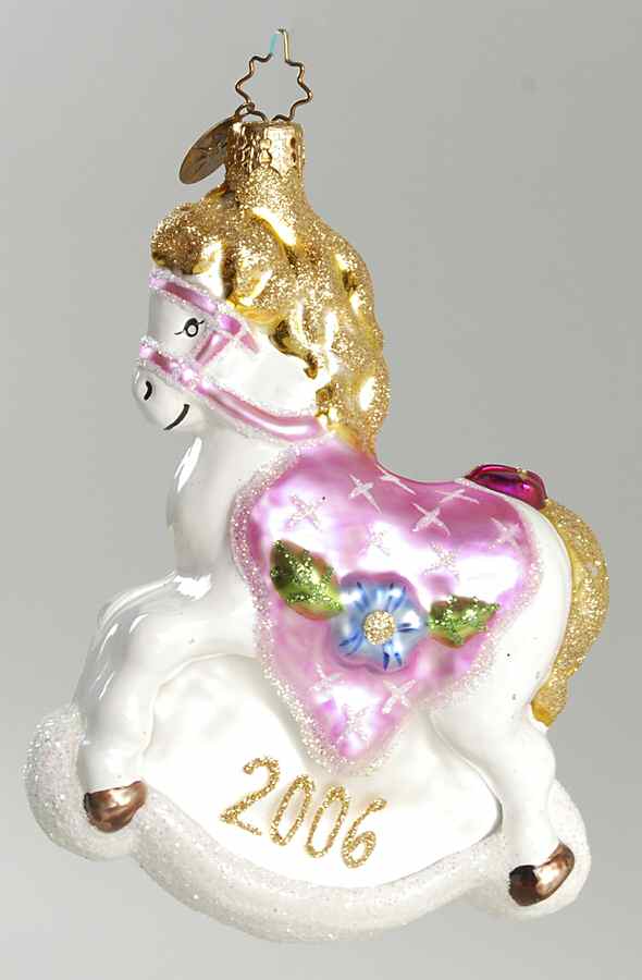 2006 Christopher Radko Ornaments Pony Joyful-2006 Baby's First Pink - No Box by Christopher Radko-1
