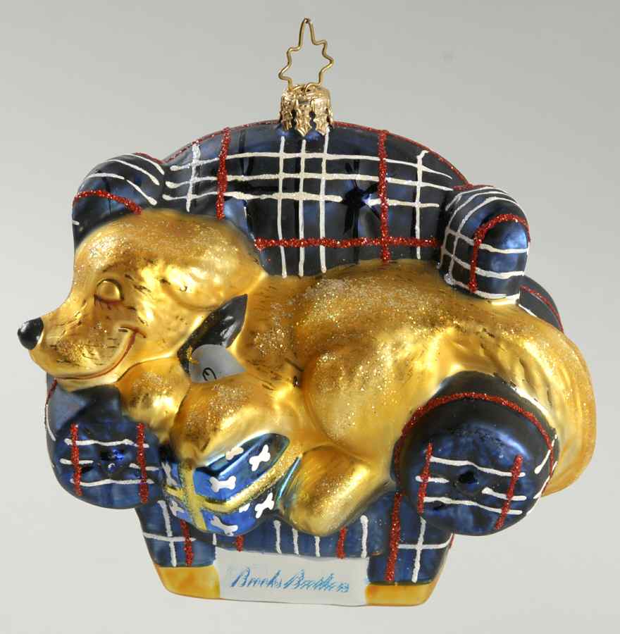 2006 Christopher Radko Ornaments Man's Best Chair-Brooks Brothers - No Box by Christopher Radko-1
