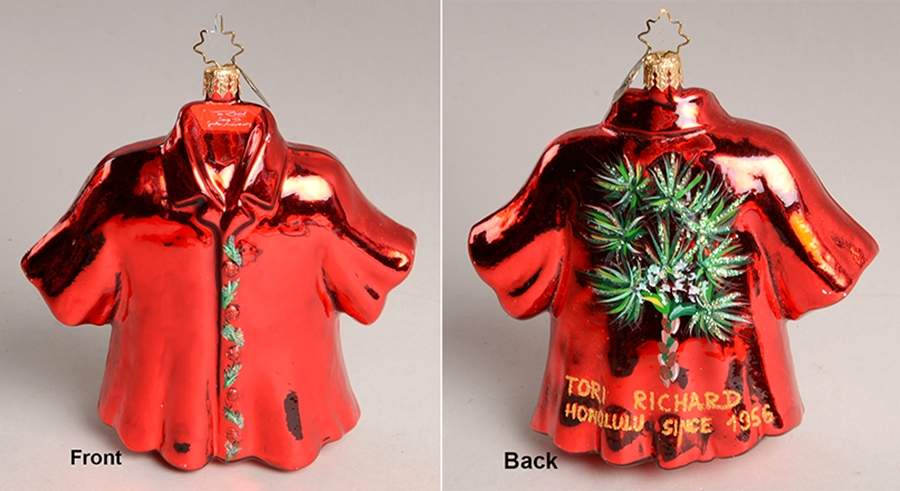 2006 Christopher Radko Ornaments Aloha Shirt-Tori Richards Anni - No Box by Christopher Radko-1