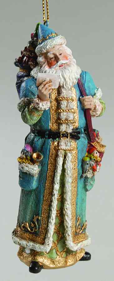 Santa's Wishes Gifts From Afar Ornament - Boxed by Roman-1