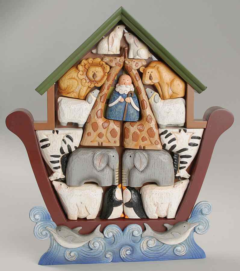 Nesting Puzzles Noah's Ark-18 Piece Set - No Box by Roman-1
