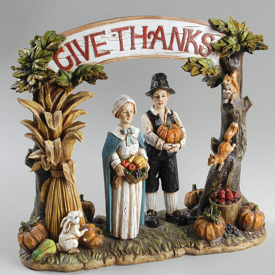 Harvest Collection Give Thanks Pilgrim Figure - No Box by Roman-1