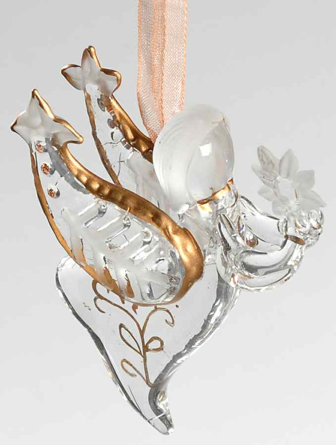 Shades of Christmas Past Angel With Star-Glass Ornament - No Box by Roman-1