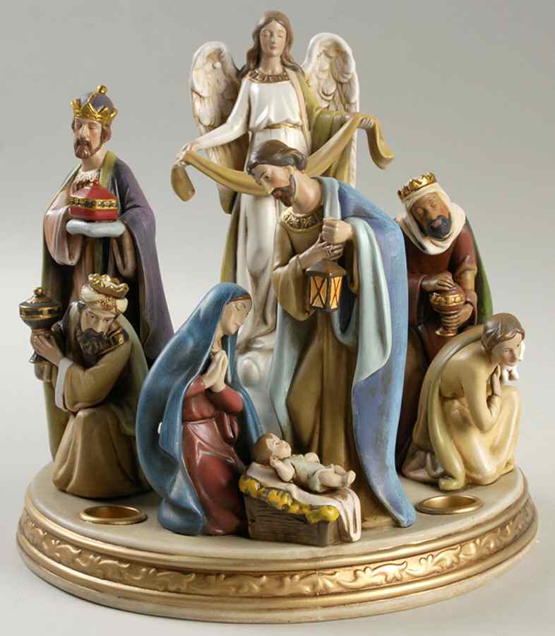 Advent Candleholders Nativity Advent Wreath - No Box by Roman-1